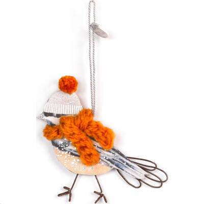 Good old friends: Mini Wintervogel gelber Schal
