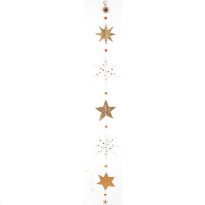 Good old friends: Große Sternenkette Transparent Gold
