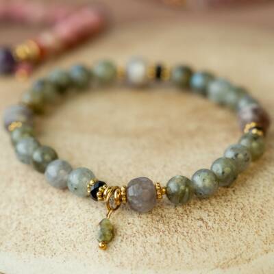 Muja Juma: Armband My Heritage Runde Edelsteine CR