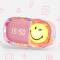 Smiley Wecker mit Nachtlicht pink MOB