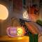 Smiley Wecker mit Nachtlicht pink MOB