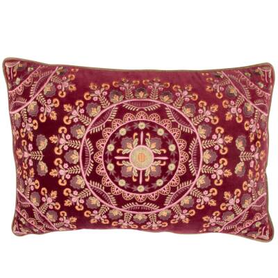 Imbarro: Kissen bestickt 60x40cm Gemma