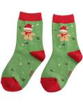Miss Sparrow: Kinder Socken Bambus grün Lebkuchen