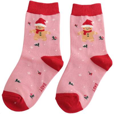 Miss Sparrow: Kinder Socken Bambus Lebkuchen rosa