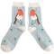 Miss Sparrow: Bambus Damensocken Robins hellblau