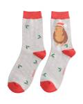 Miss Sparrow: Damen Socken Bambus Festlicher Igel