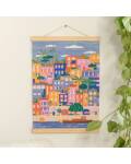 Diamond Painting Set Bunte Häuser für Kinder ab 12 J.